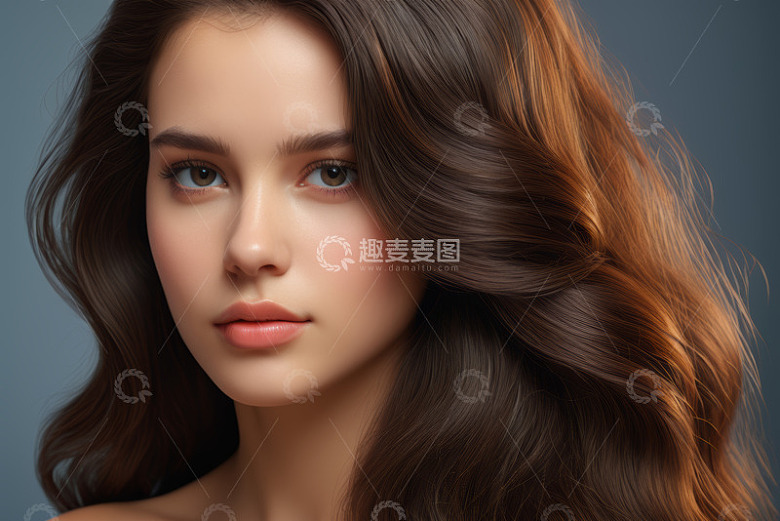 女性特写肖像素材