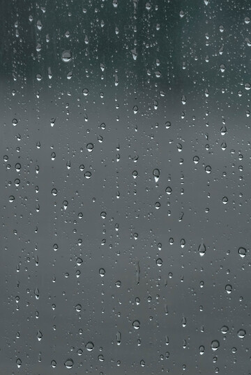 雨滴玻璃窗摄影