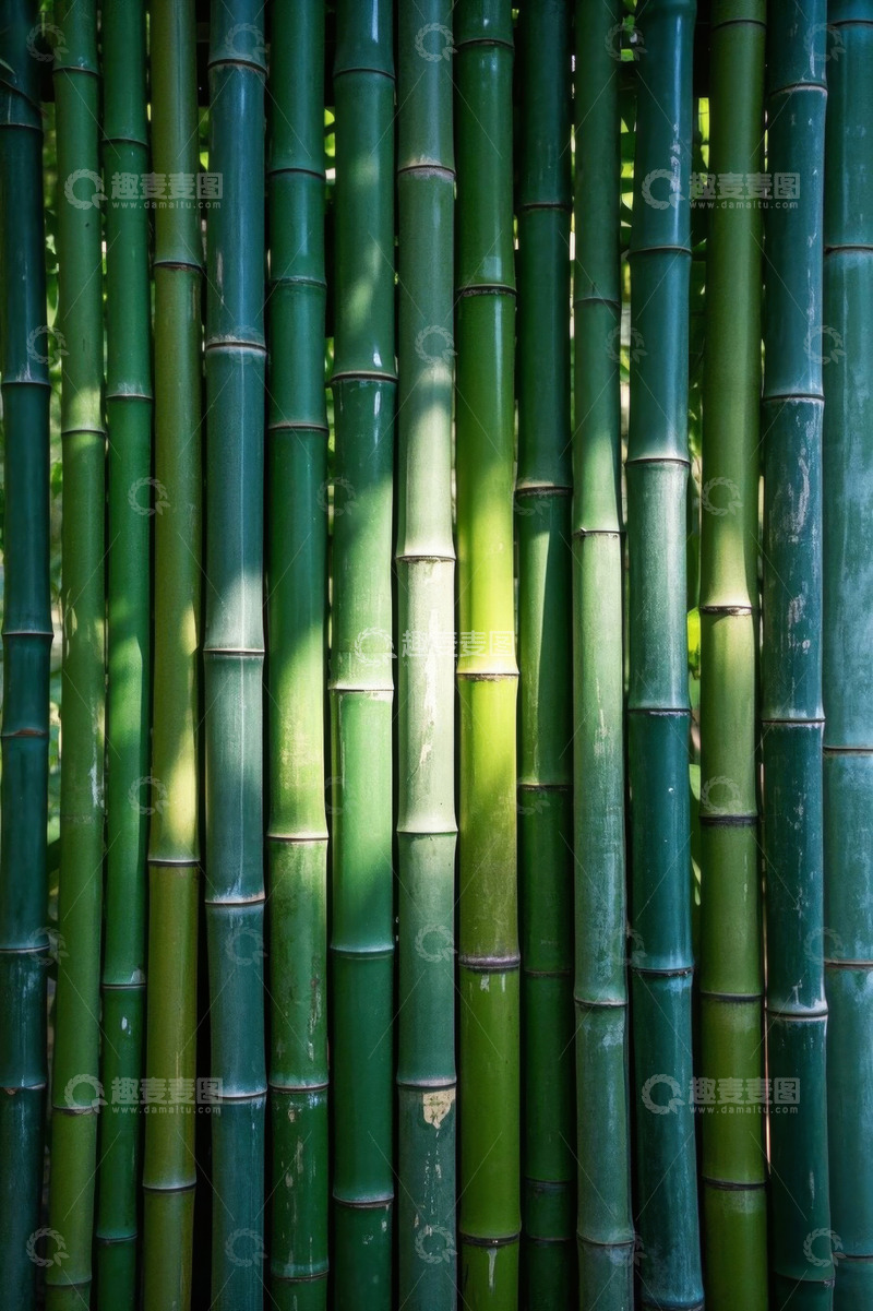 高清大图下载【趣麦麦图】翠绿竹子特写画面