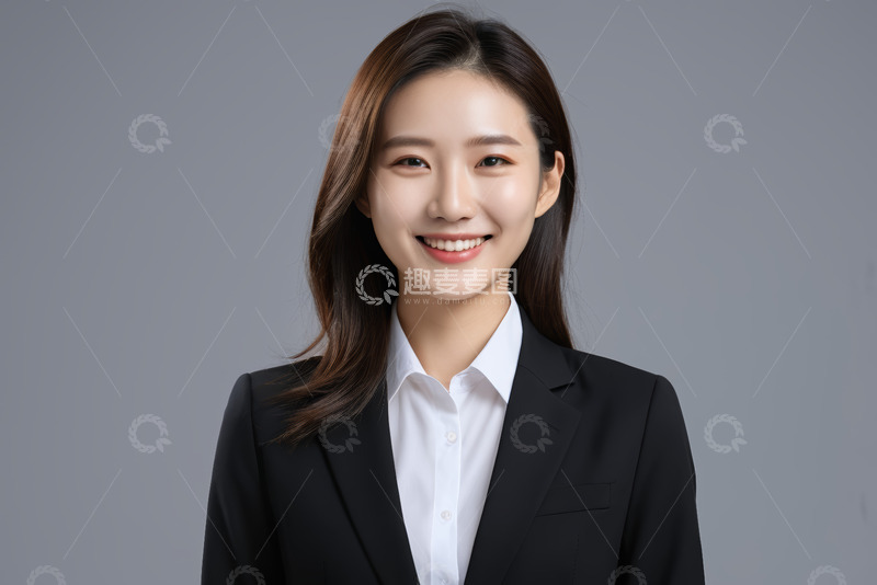 高清大图下载【趣麦麦图】商务女性职业形象正面照