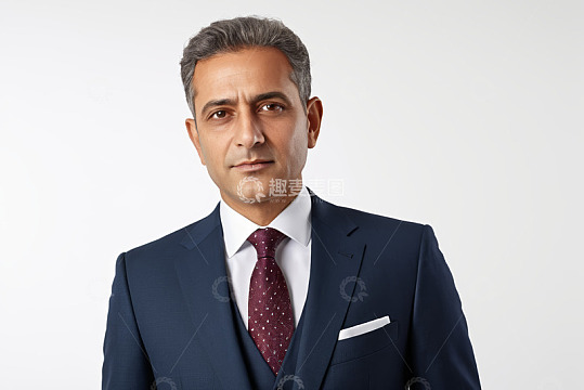 穿西装的商务男士肖像