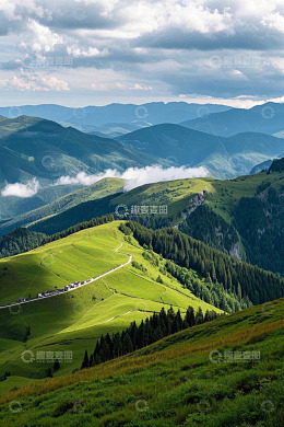 山间公路自然风光