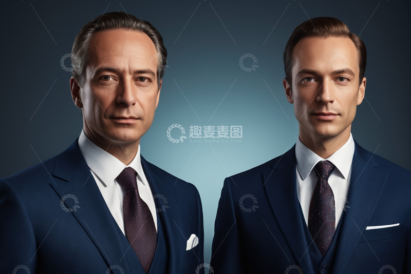 高清大图下载【趣麦麦图】身着西装的商务男士肖像