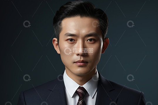 亚洲成年男商人肖像