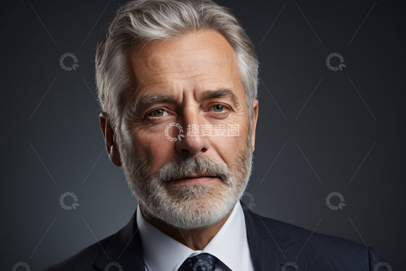 高清大图下载【趣麦麦图】西装革履成熟男士肖像