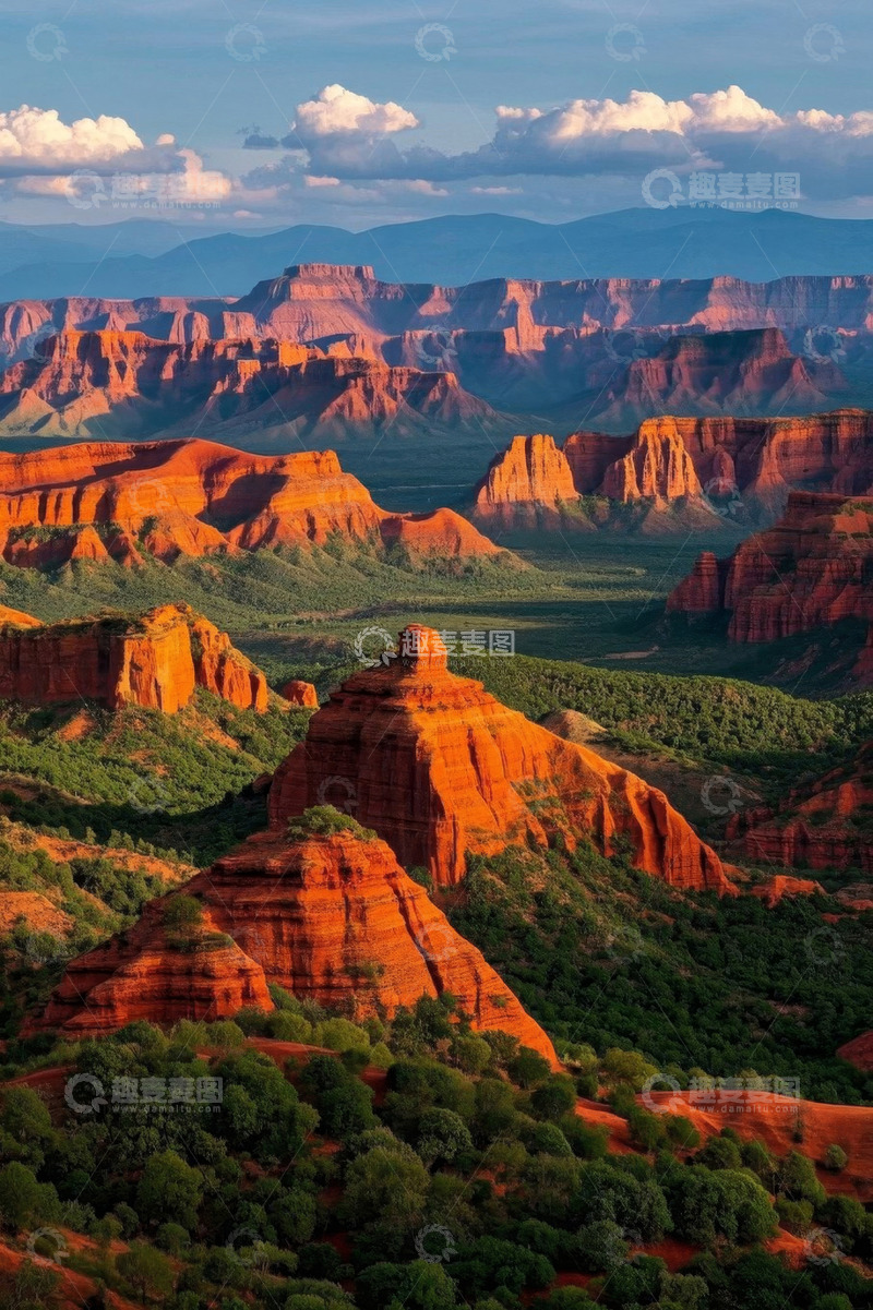 高清大图下载【趣麦麦图】壮丽红色岩石自然风光
