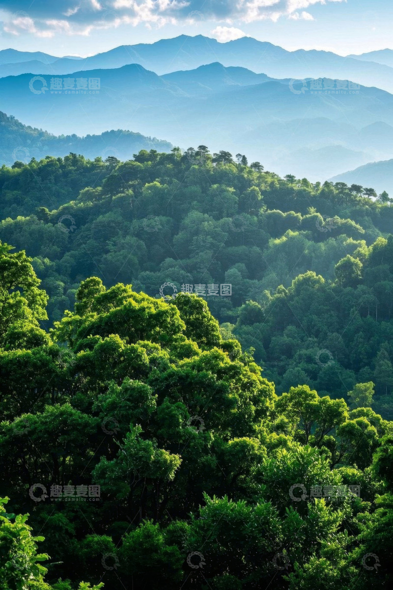 高清大图下载【趣麦麦图】山林全景自然风光