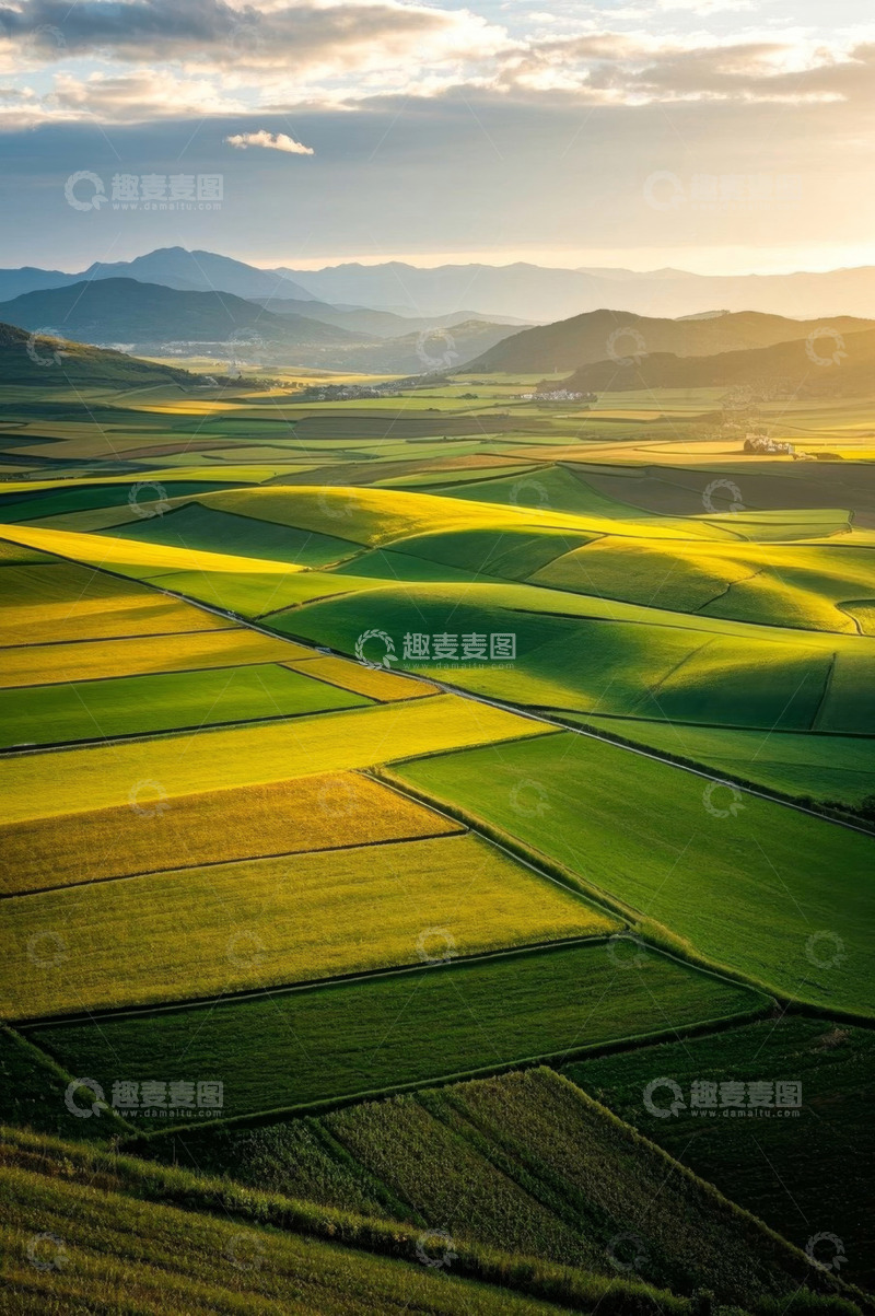 高清大图下载【趣麦麦图】田园风光田野全景