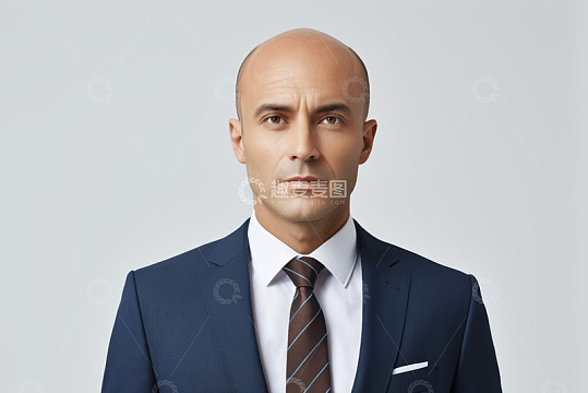 西装男士正脸肖像