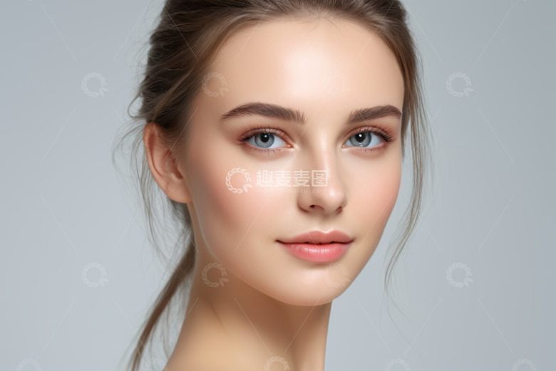女性面部特写肖像