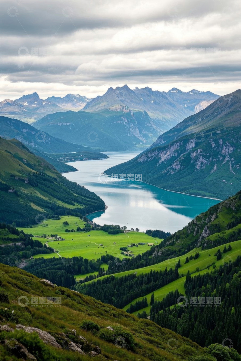 高清大图下载【趣麦麦图】阿尔卑斯山山水自然风光