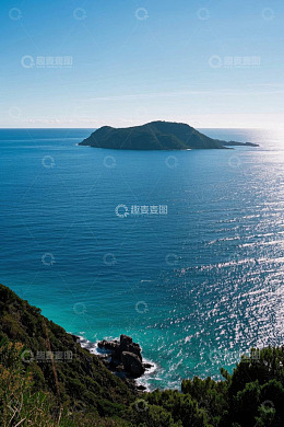 海上岛屿自然风光景观