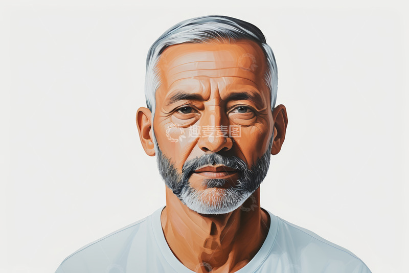 高清大图下载【趣麦麦图】老年男性人物肖像