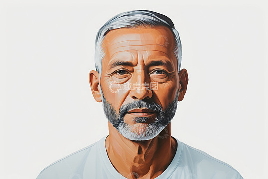 老年男性人物肖像