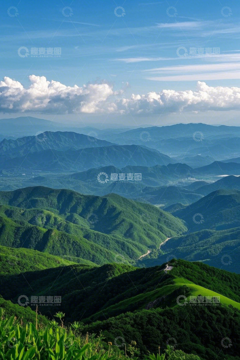 高清大图下载【趣麦麦图】青山云海自然风光全景