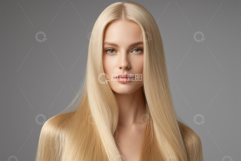 高清大图下载【趣麦麦图】金发女性特写