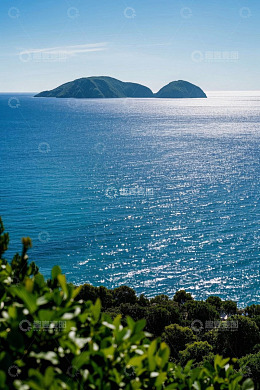 海上岛屿自然风光
