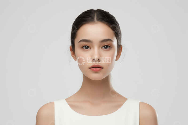 高清大图下载【趣麦麦图】年轻女子面部特写