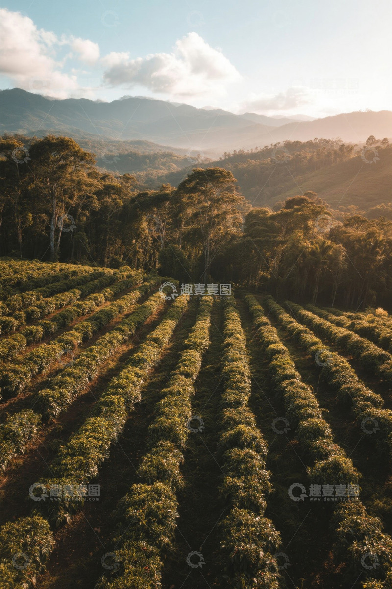 高清大图下载【趣麦麦图】山地茶园自然风光