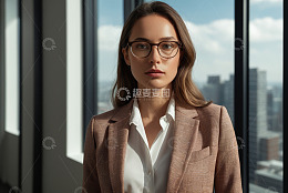 窗边女商人职业肖像