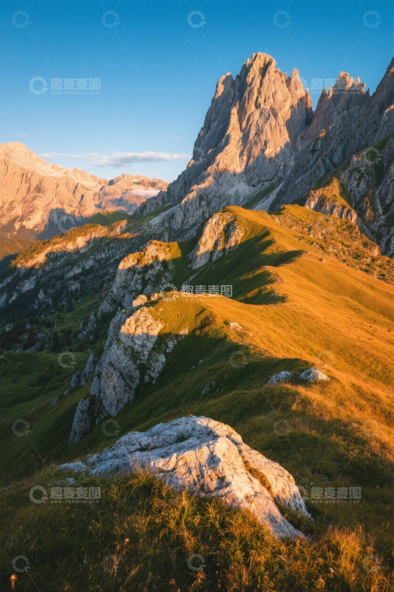 高清大图下载【趣麦麦图】阿尔卑斯山自然风光全景