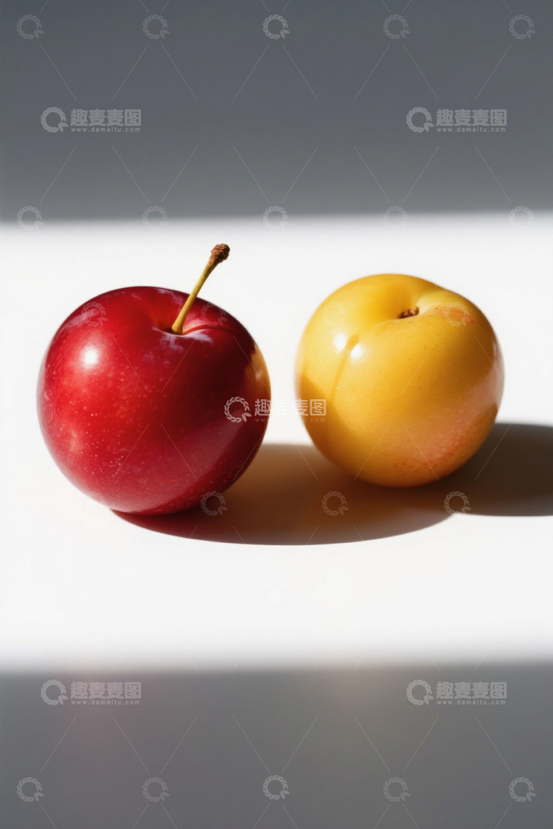 高清大图下载【趣麦麦图】红黄两色水果静物