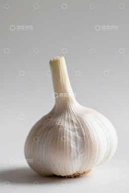 单颗大蒜特写