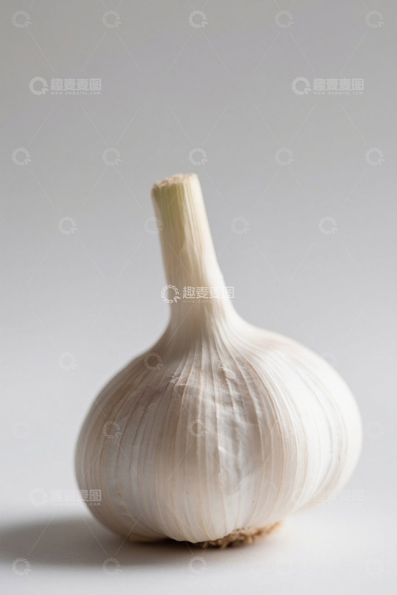 单颗大蒜特写