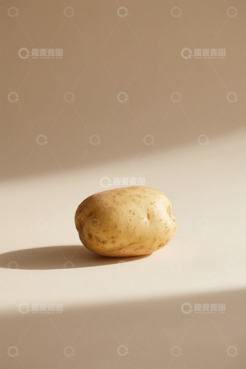 高清大图下载【趣麦麦图】单个土豆静物特写