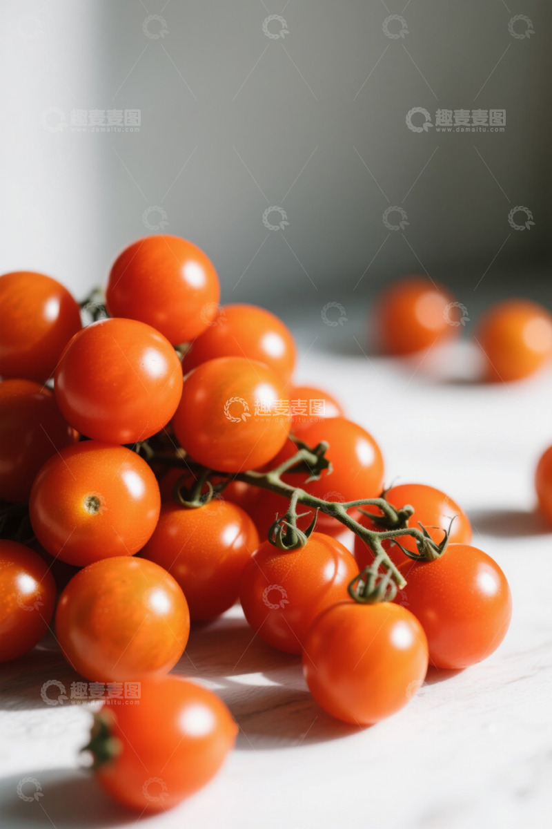 高清大图下载【趣麦麦图】新鲜小番茄静物特写