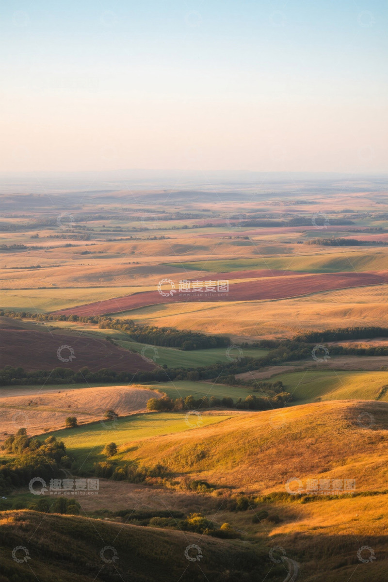 高清大图下载【趣麦麦图】广袤田野田园风光全景