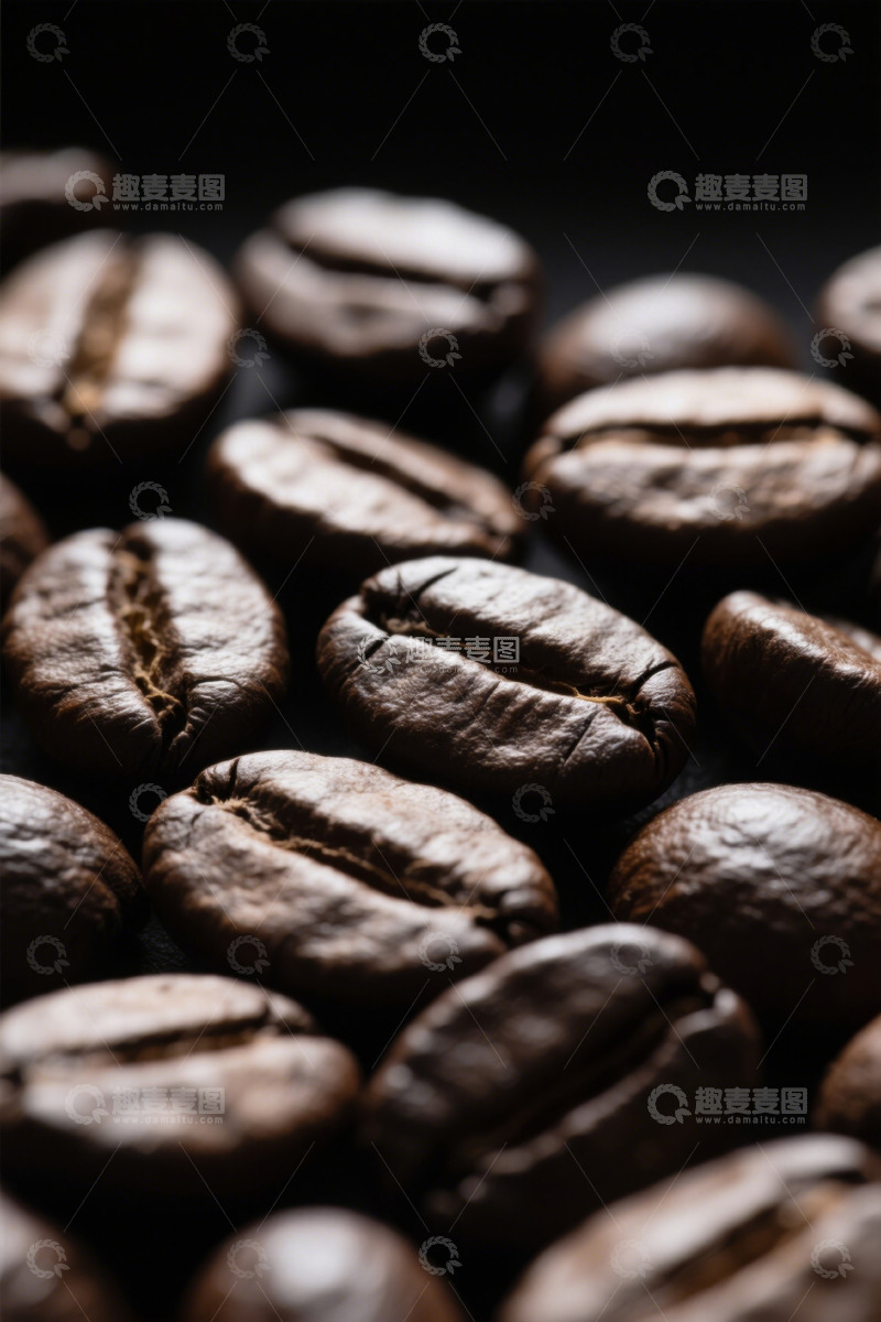 高清大图下载【趣麦麦图】微距特写咖啡豆