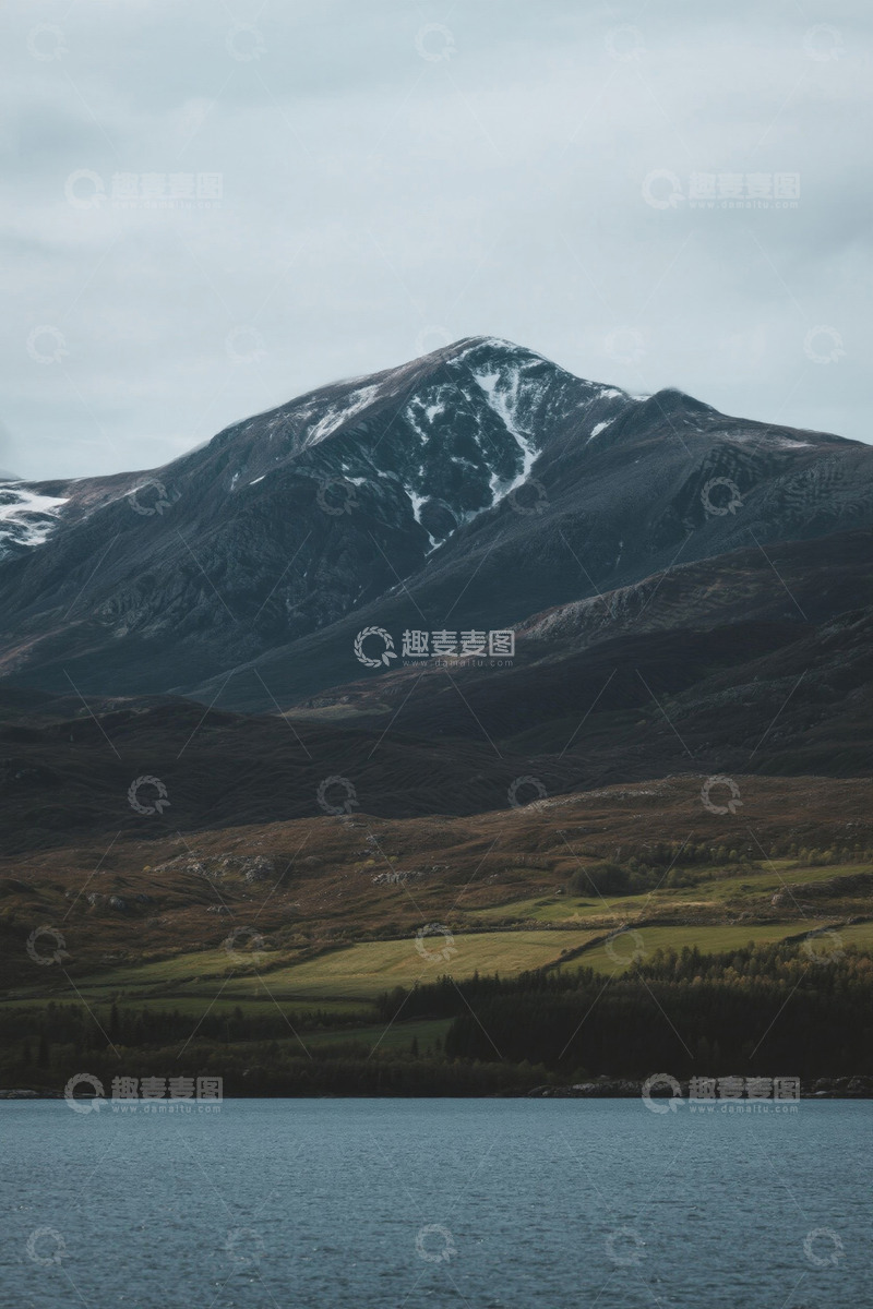 高清大图下载【趣麦麦图】雪山湖泊自然风光景色