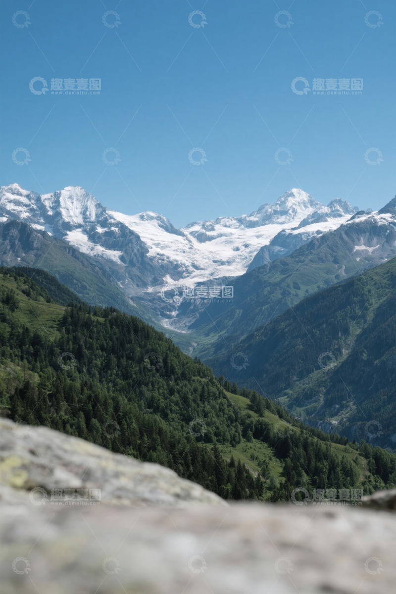 高清大图下载【趣麦麦图】阿尔卑斯山自然风光全景