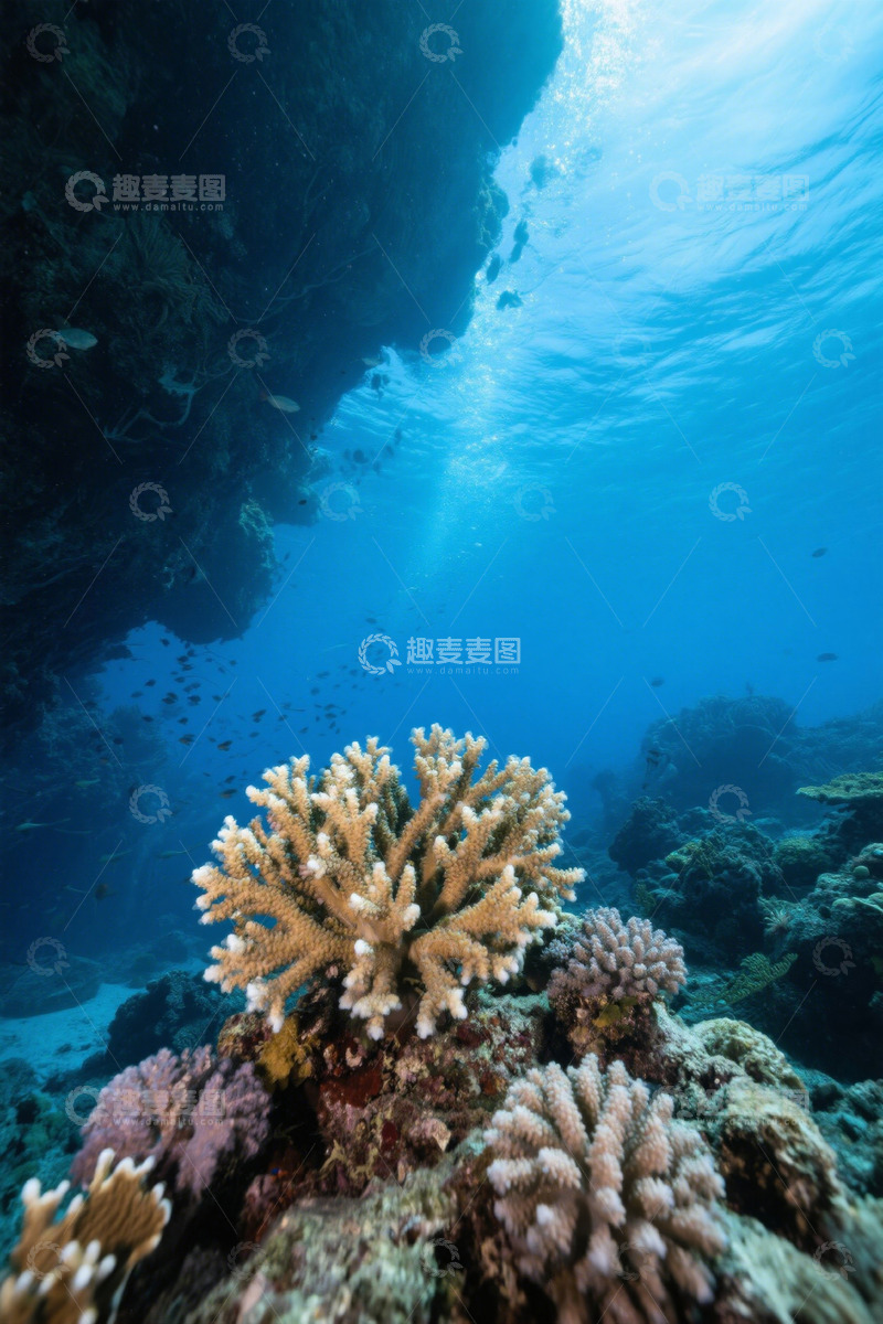 高清大图下载【趣麦麦图】水下珊瑚与海洋景观