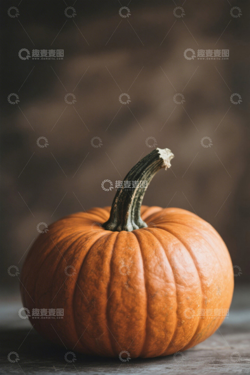 高清大图下载【趣麦麦图】橙色南瓜静物特写