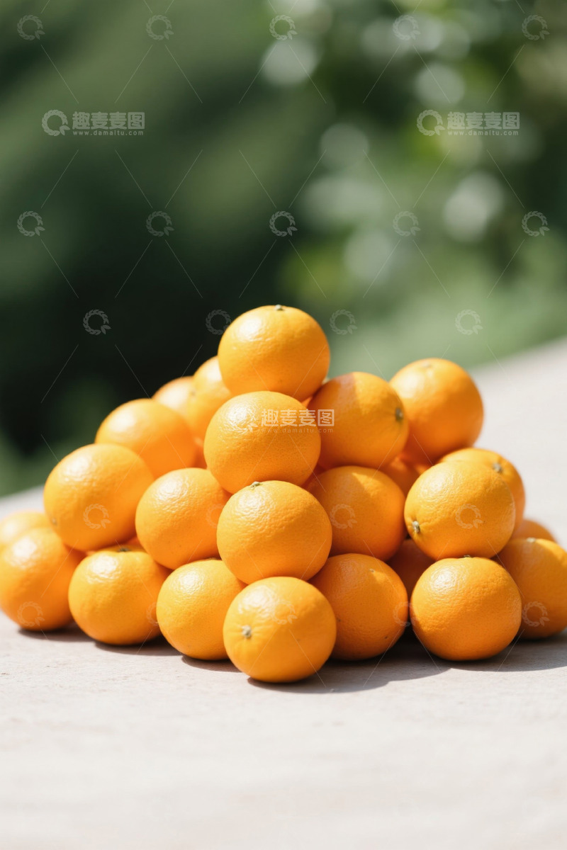 高清大图下载【趣麦麦图】一堆新鲜橙子特写