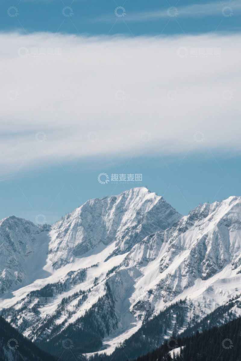 高清大图下载【趣麦麦图】雪山自然景观