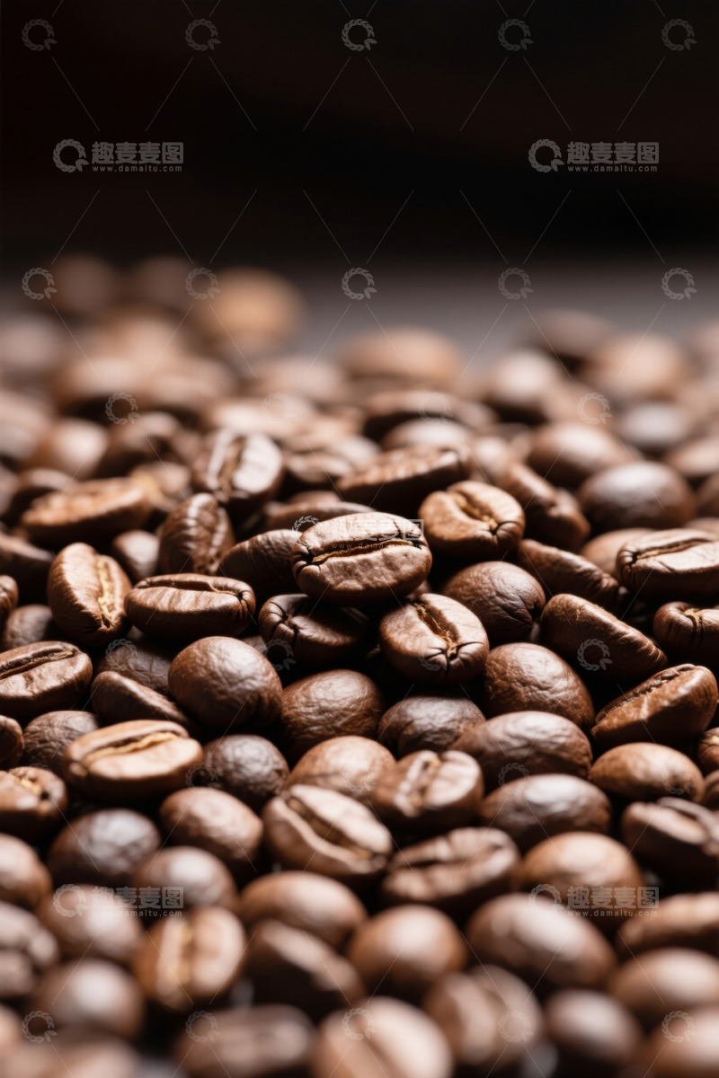高清大图下载【趣麦麦图】微距特写咖啡豆