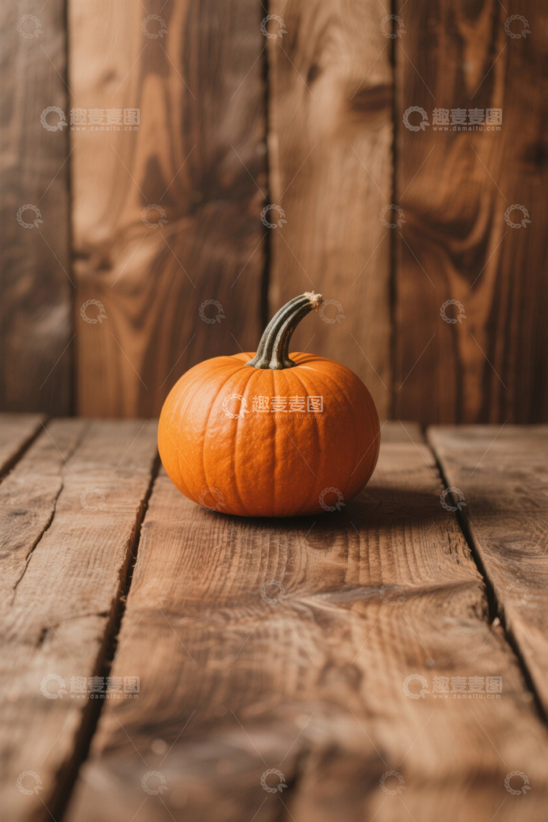 高清大图下载【趣麦麦图】木质背景上的南瓜静物