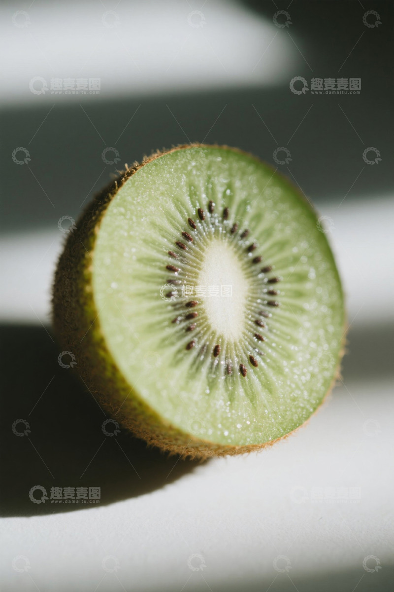 高清大图下载【趣麦麦图】切开的猕猴桃特写