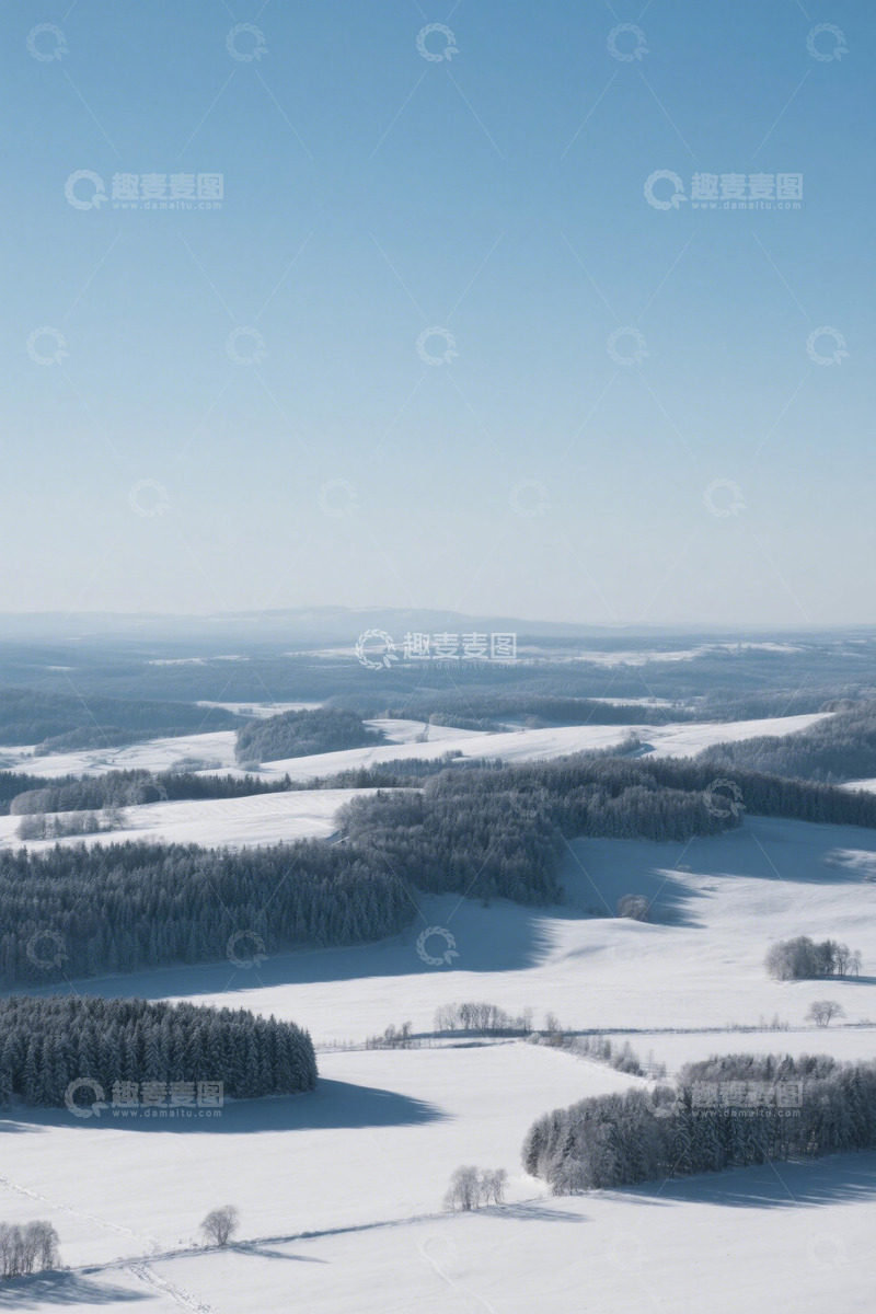 高清大图下载【趣麦麦图】冬季雪景自然风光全景