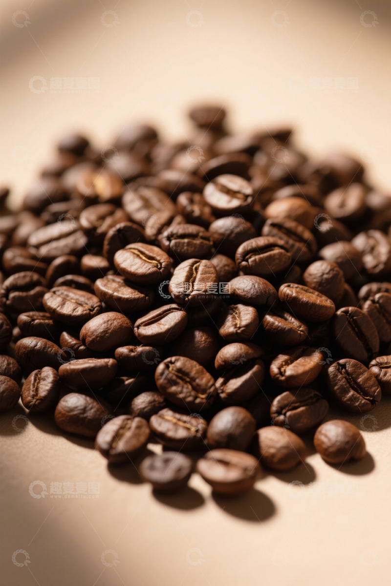 高清大图下载【趣麦麦图】咖啡豆特写