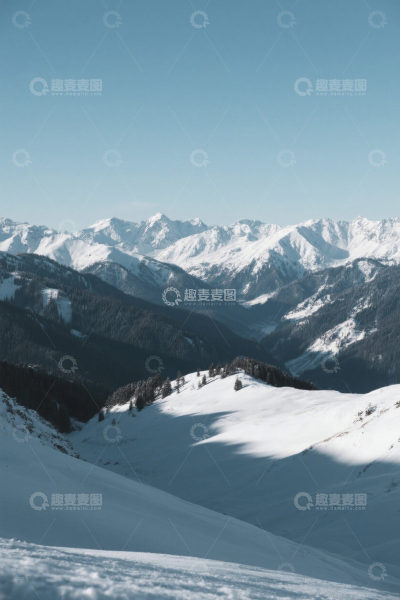 高清大图下载【趣麦麦图】雪山山脉自然景观