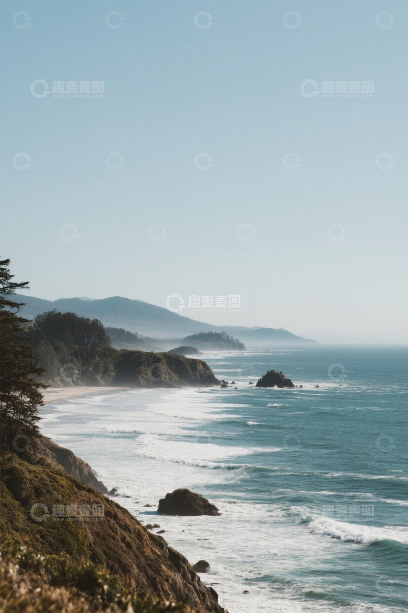 高清大图下载【趣麦麦图】海岸自然风光全景