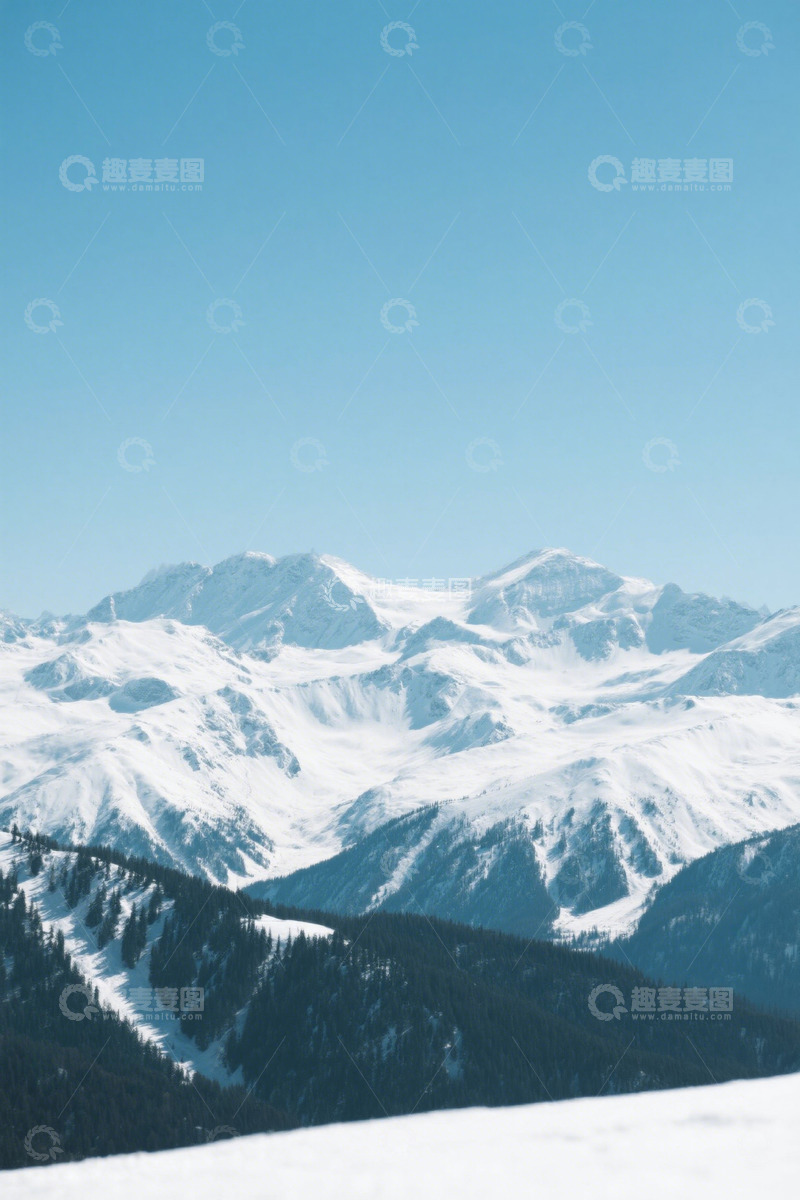 高清大图下载【趣麦麦图】户外雪山丘陵自然风光