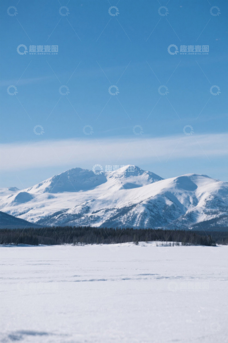 高清大图下载【趣麦麦图】雪山雪景自然景观