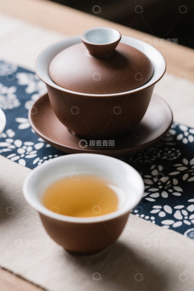 高清大图下载【趣麦麦图】中式茶具与泡茶场景