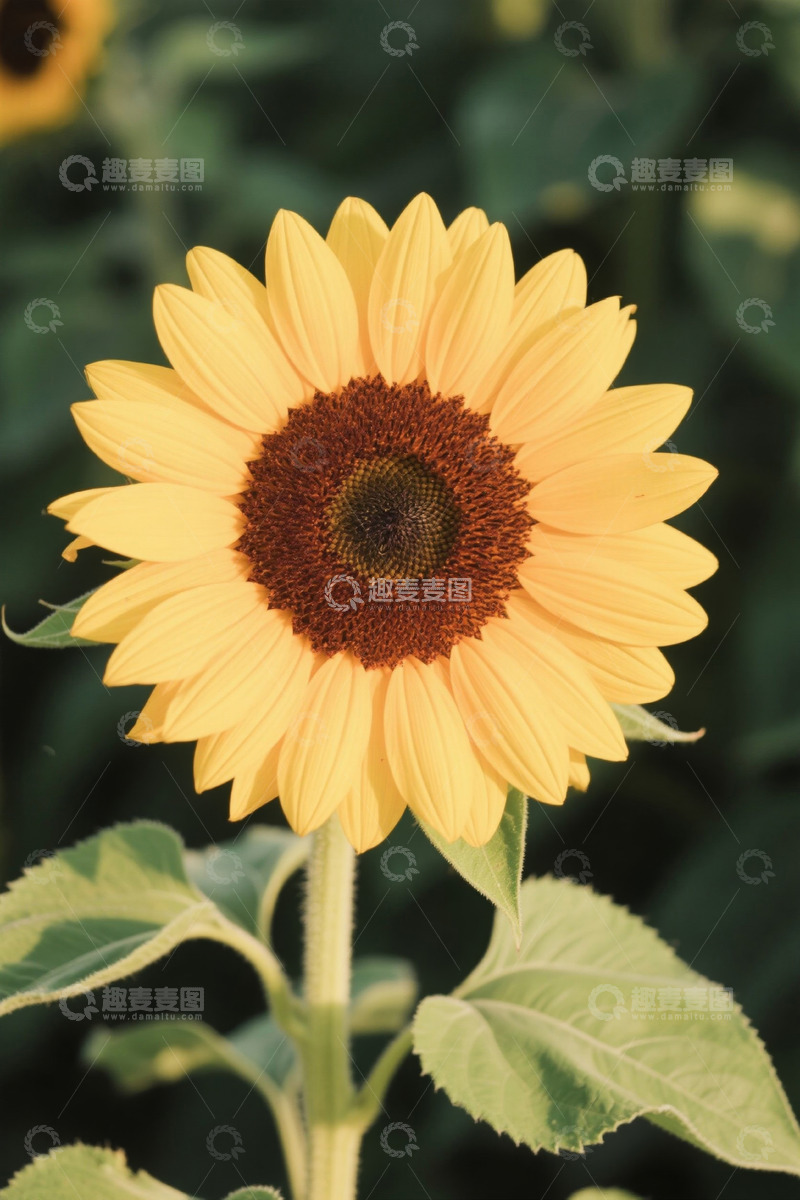 高清大图下载【趣麦麦图】特写黄色向日葵