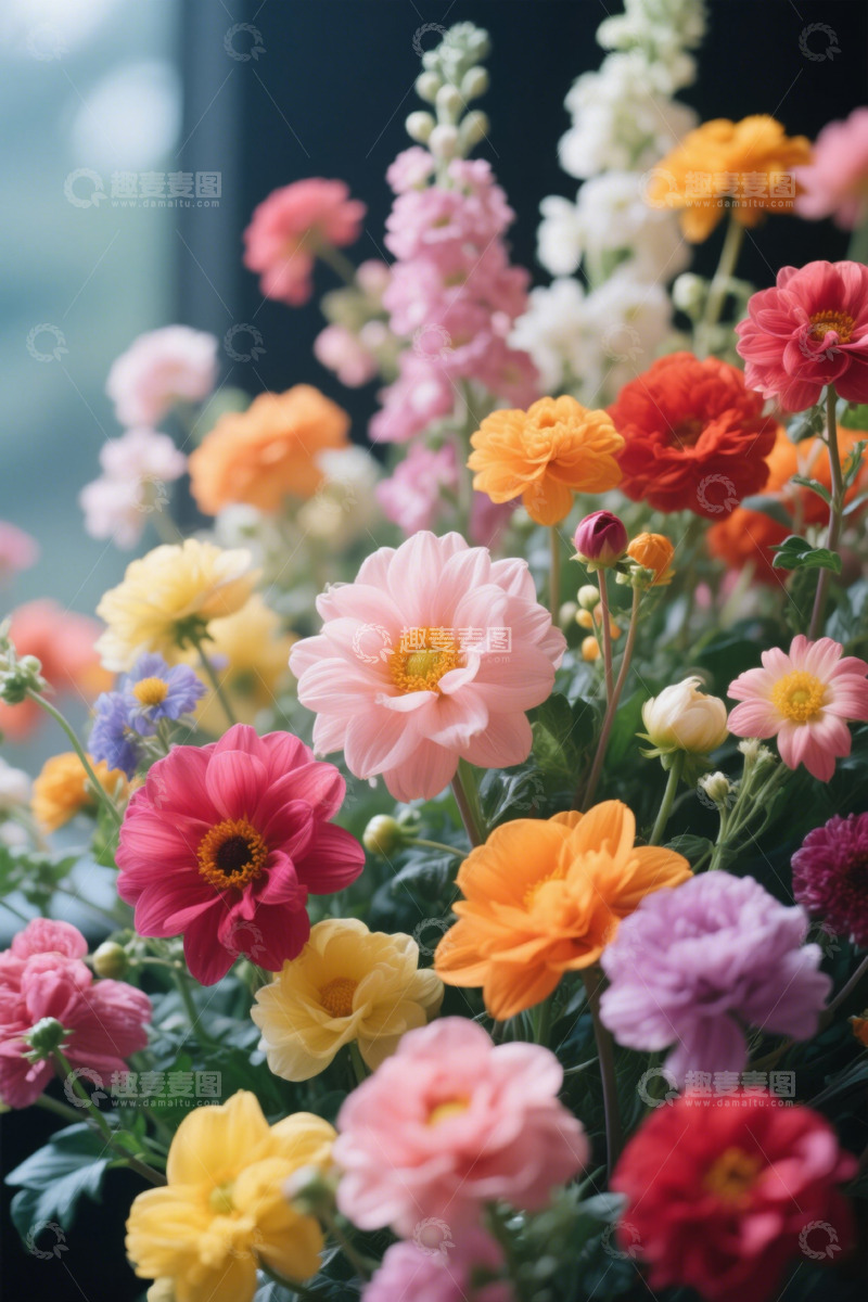 高清大图下载【趣麦麦图】多彩鲜花特写
